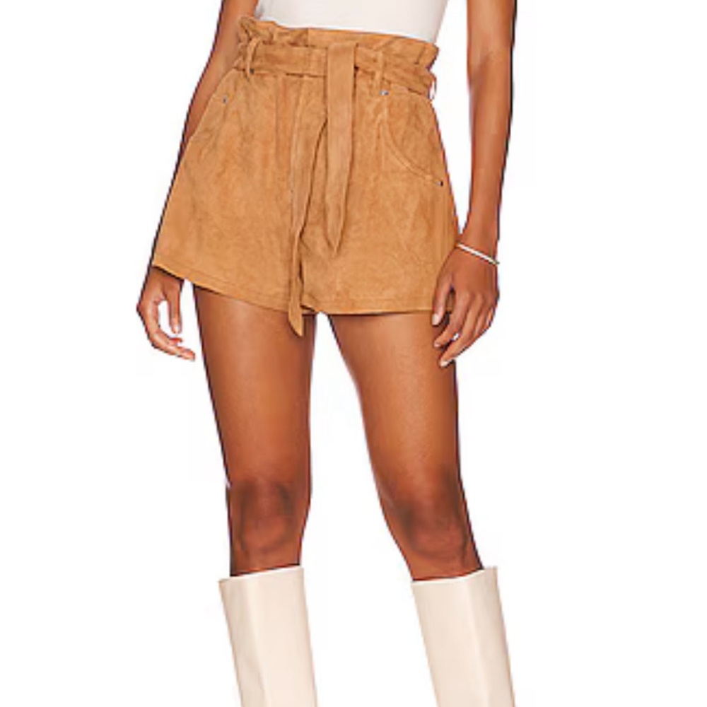 NEW Suede Leather Short in Brown
L'Academie Sz L